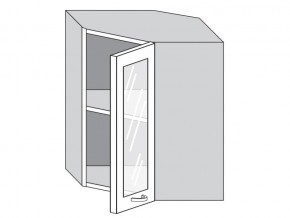 1.60.3у Шкаф настенный (h=720) угловой на 600мм со стекл. дверцей в Добрянке - dobryanka.magazin-mebel74.ru | фото