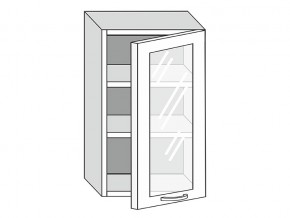 19.50.3 Шкаф настенный (h=913) на 500мм с 1-ой стекл. дверцей в Добрянке - dobryanka.magazin-mebel74.ru | фото