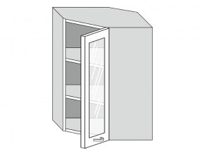 19.60.3у Шкаф настенный (h=913) угловой на 600мм со стекл. дверцей в Добрянке - dobryanka.magazin-mebel74.ru | фото