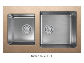 Мойка комбинированная Tolero twist TTS-840 Бежевый 101 в Добрянке - dobryanka.magazin-mebel74.ru | фото