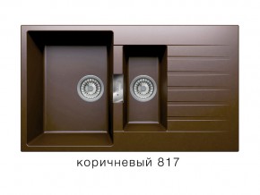 Мойка кварцевая Tolero Loft TL-860 Коричневый 817 в Добрянке - dobryanka.magazin-mebel74.ru | фото