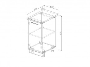 Н 40 Модуль нижний Без Столешницы МН 40 в Добрянке - dobryanka.magazin-mebel74.ru | фото