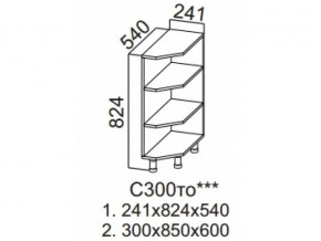 С300то Стол рабочий 300 (торцевой открытый) в Добрянке - dobryanka.magazin-mebel74.ru | фото